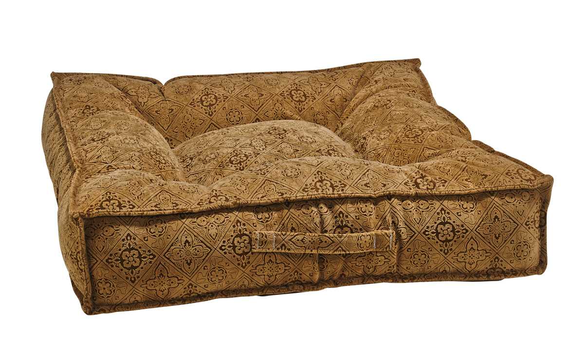 Best Dog Beds For Senior Dogs - Piazza - Pecan Filigree