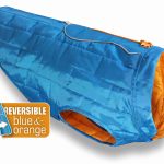 Dog Winter Coat - Kurgo Loft Dog Coat in Blue Reverses to Orange