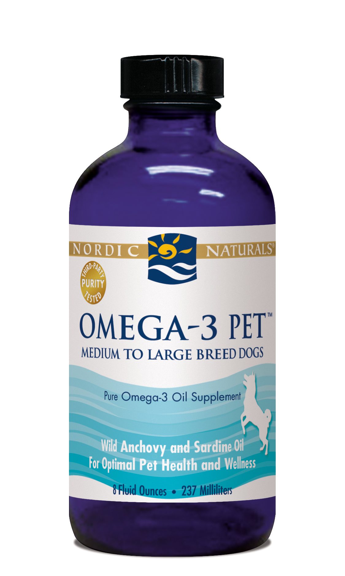 Omega-3 Fish Oil for Dogs - Medium-Large Breeds, 8 oz.
