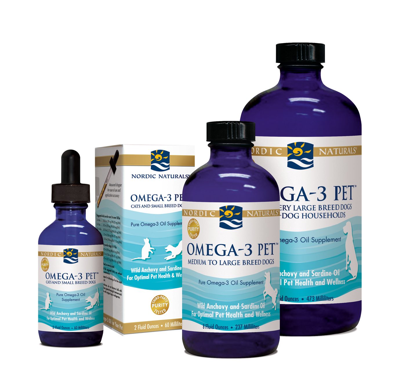 Omega 3 Liquid Fish Oil for Pets Product Group