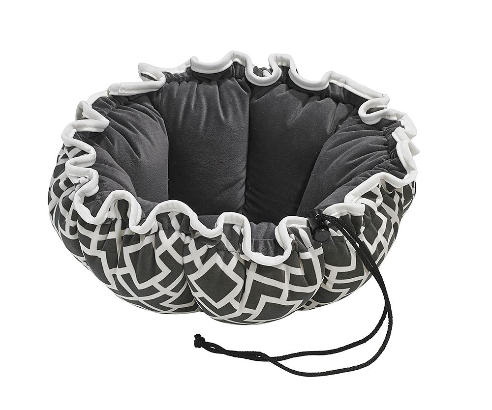 Small Dog or Cat Bed-Buttercup-Courtyard Grey