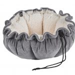 Small Dog or Cat Bed-Buttercup-Pumice (Ivory Sheepskin)