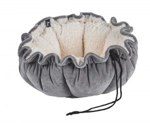 Small Dog or Cat Bed-Buttercup-Pumice (Ivory Sheepskin)