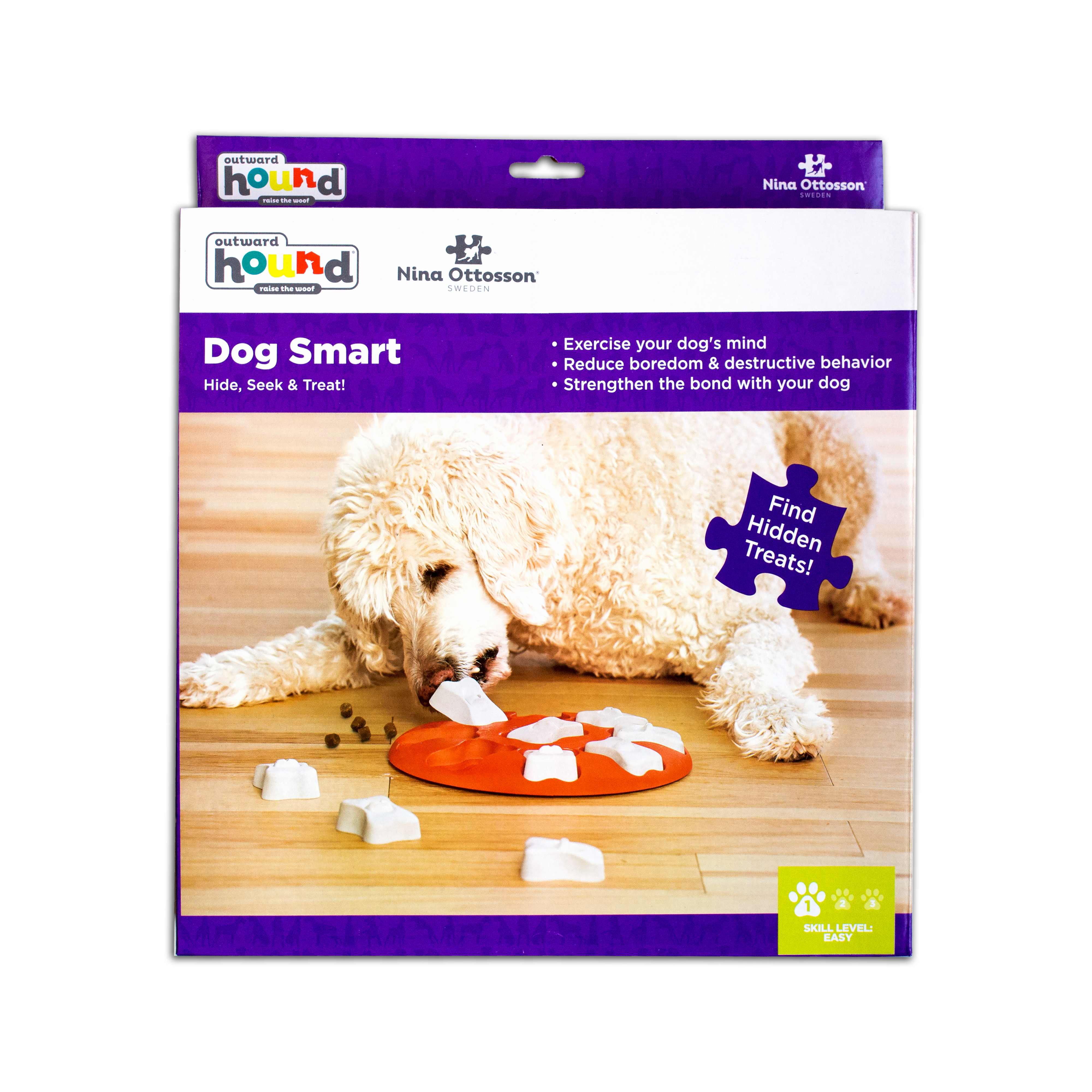 Outward Hound Nina Ottosson Dog Smart, Orange - package