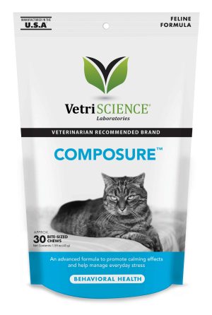 Calming Chews for Cats - VetriScience Composure for Cats (30 Chews)