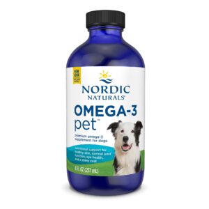 Dog Fish Oil - Nordic Naturals Omega-3 Fish Oil for Dogs - Medium-Large Breeds, 8 oz.