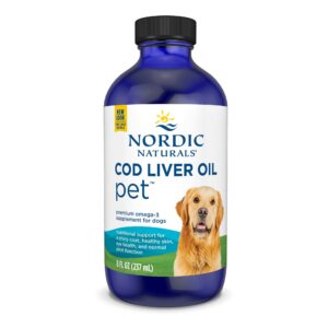 Cod Liver Oil for Dogs - Nordic Naturals, 8 oz.