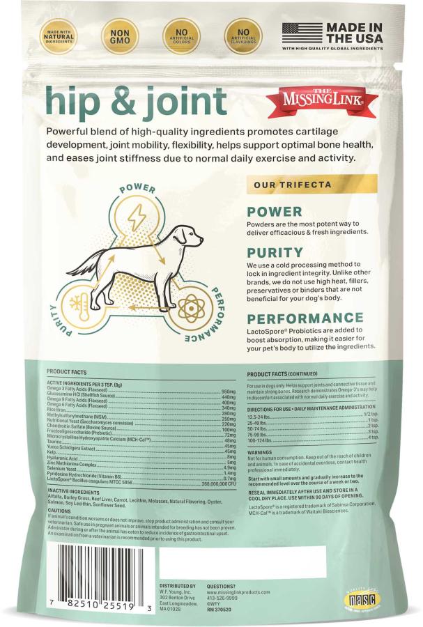 Dog Joint SupplementThe Missing Link Hip & Joint Supplement for Dogs