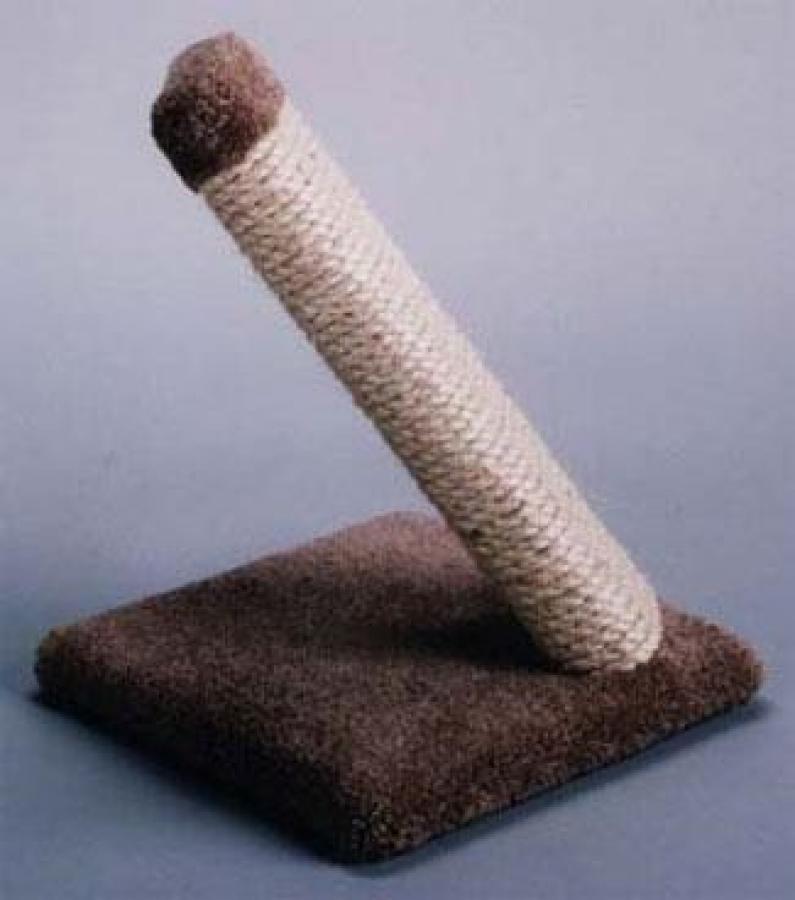 Scratching post, sisal, with sturdy, carpeted base Sabi Pets