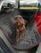 Kurgo Loft Dog Hammock - Charcoal grey reverse side of the red w/red trim