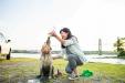 Portable Pet Shower - Gets muddy dogs clean enough to ride in your car