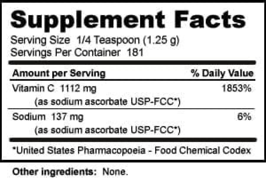 Best Vitamin C for Dogs NutriBiotic Sodium Ascorbate Crystalline Powder