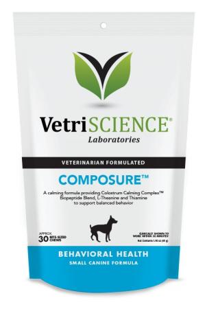 Dog stress relief - VetriScience Composure for Small Dogs (30 Chews)
