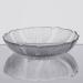 Shallow Cat Bowl - Patterned Glass Food Dish - Cats or Small Dogs - Single Dish View